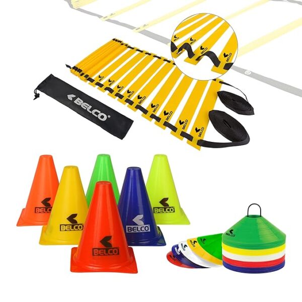 BELCO SPORTS PVC Cones, Pack 6
