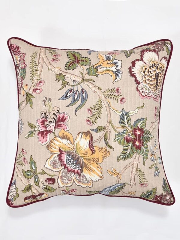 Clasiko Cushion Covers Set of 5 Beige Multicolor - Image 2