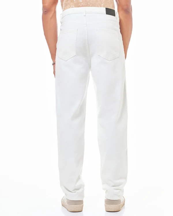 Men's White Distressed Jeans - Image 2