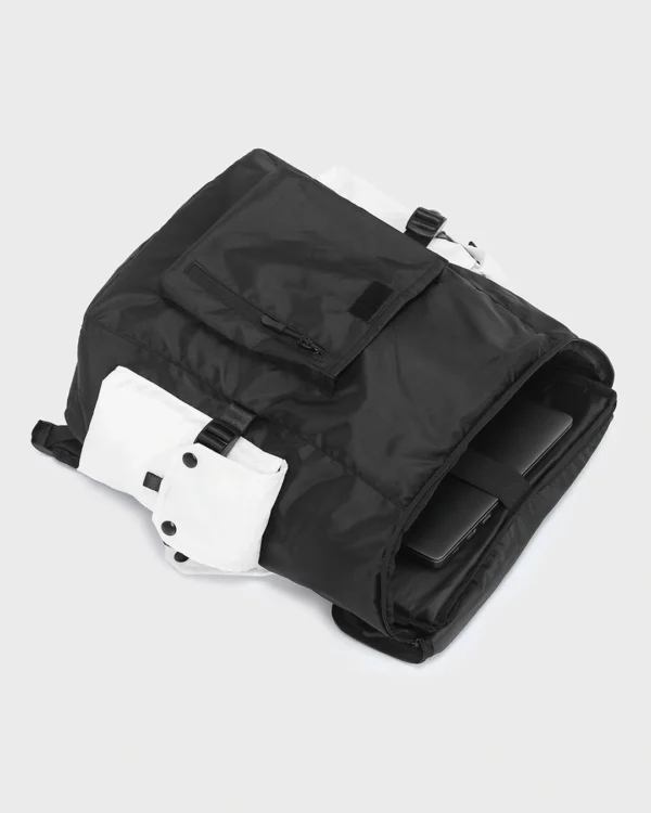 Unisex Black Hustle Printed Backpack - Image 5