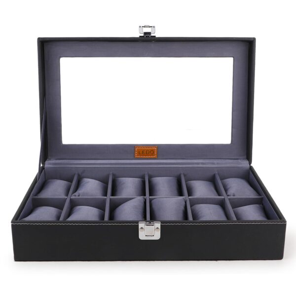 LEDO Men's and Women's Watch Box Holder Organizer Case - Image 2