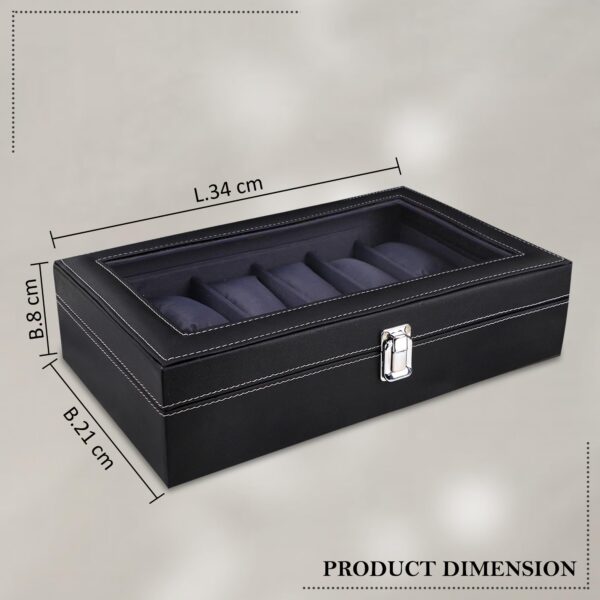 LEDO Men's and Women's Watch Box Holder Organizer Case - Image 5